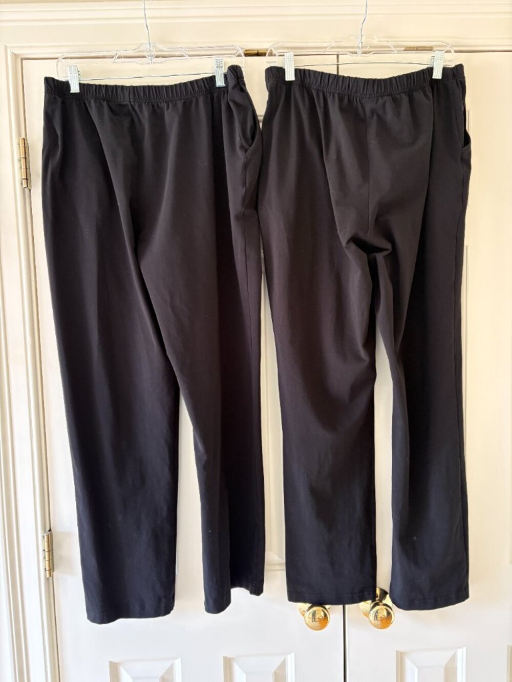 Duo: 2 Pairs L. L. Bean Perfect Fit Pants Original Black Size L - Picture 2 of 3